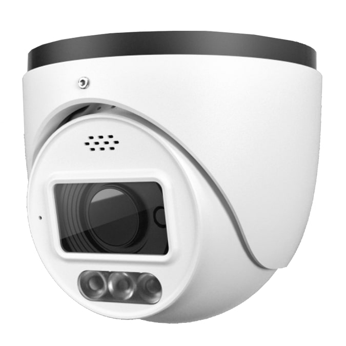 Camera Dome 4MP AI 2.8-12mm Vari Lens Blue Red Motion Light