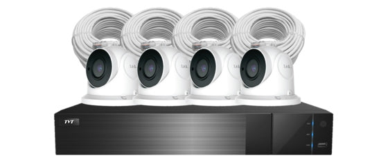CCTV Kit 4Ch NVR 6MP 2 AI Cameras Black