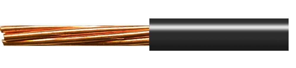 Tycab Lighting Wire .5mm Black Solid V105 Single
