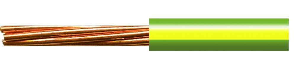 Tycab Conduit Wire 1mm PVC Green/Yellow