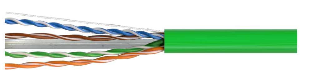 Tycab Cable Cat6 4pr Green 305m