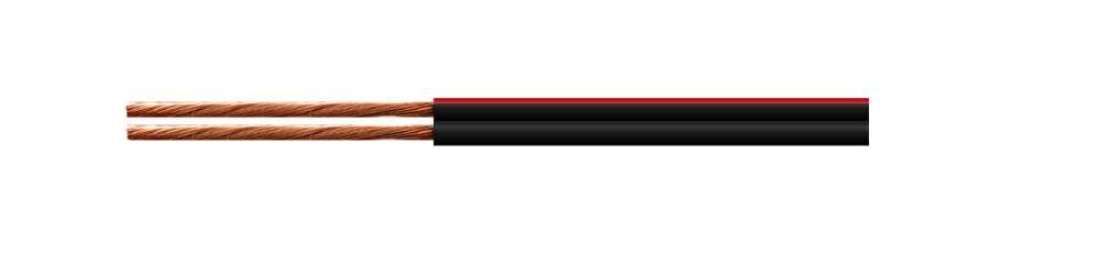 Tycab Cable .75mm Twin Speaker Flex Black / Red