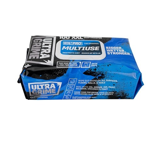 Ultragrime PRO The Original Huge Wipes Pack 100
