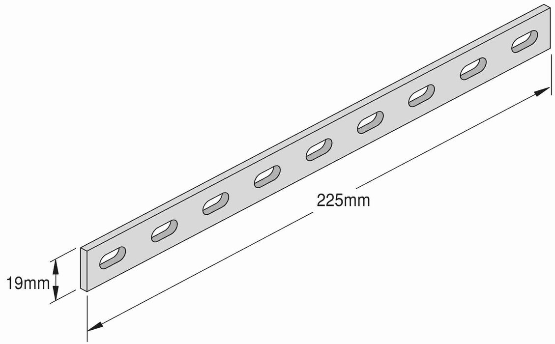 Acrofil Splice Bar 225mm Zinc