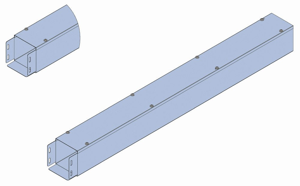 Trunking & Lid UTR 100 x 100mm Galvabond