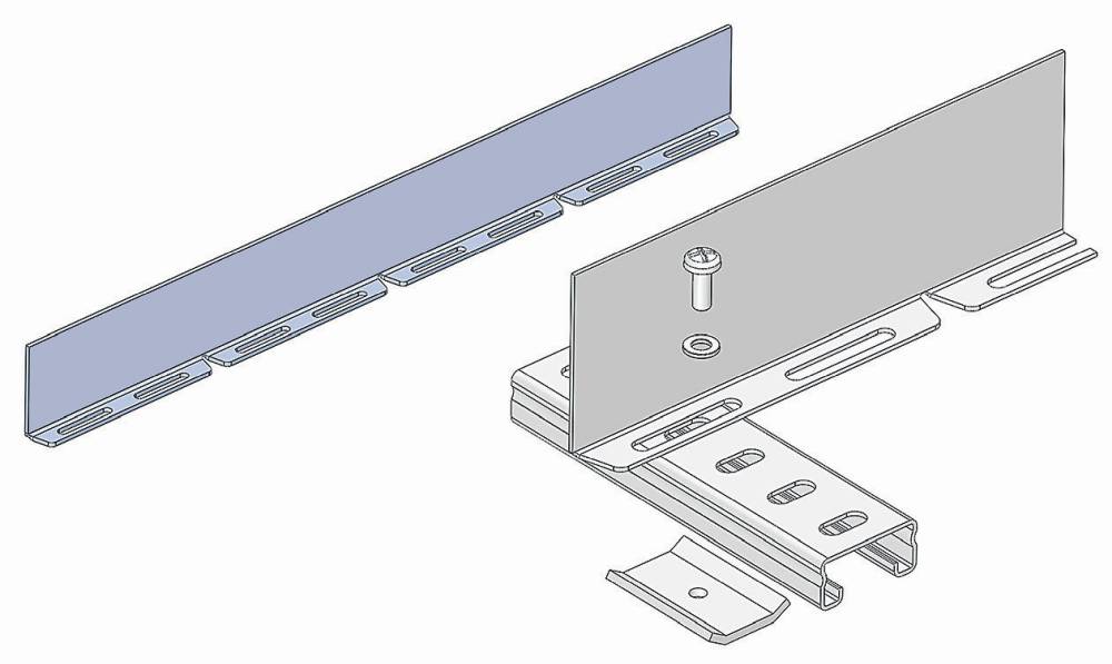 Barrier Divider Strip Al20 3mtr Aluminium