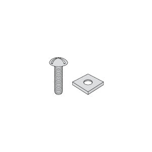Gutter Bolt 6 x 12mm Zinc Plated