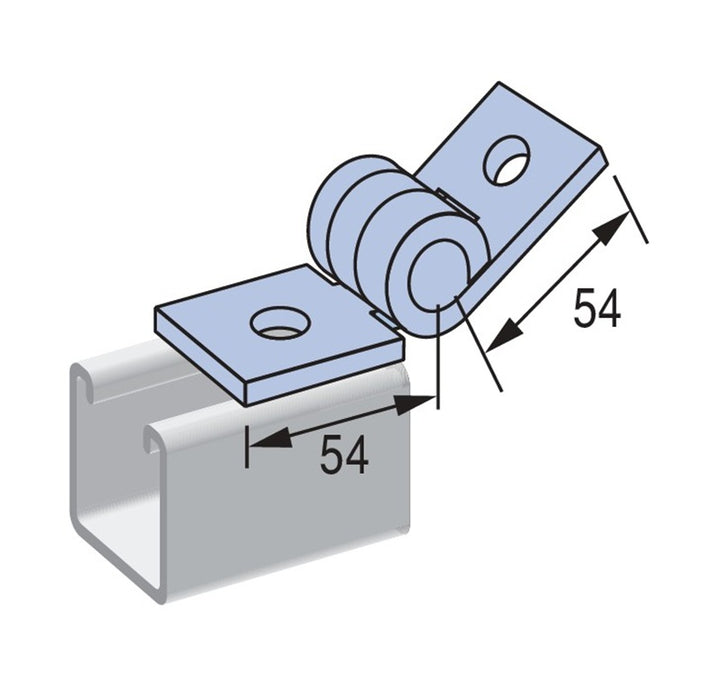 Hinge Adjustable P1843 Welded Zp