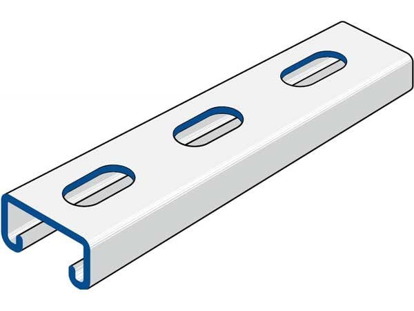 Channel P3300T Slotted Galvabond (6m Lth)