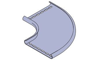 Cable Tray 90Deg Bend RE/HB 100mm HDG