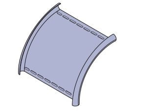 Cable Tray 90Deg External Sweep RE/ER 150mm Galvabond