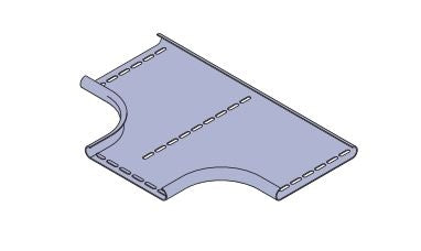 Cable Tray 90Deg Tee RE/TE 100mm HDG