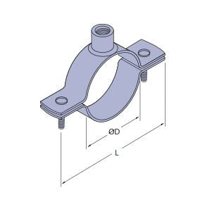 SC50Z Split Clip 60.5mm Zinc Plate