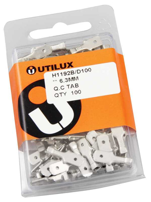 QC Tab Terminal 6.3mm Brass (Pkt100)