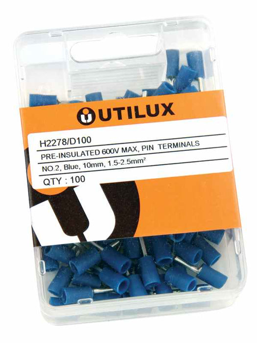 Pre-Insulated Pin Connector Blue (Pkt100)