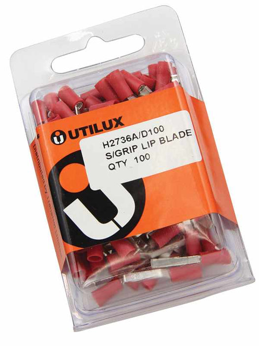 Supergrip Lip Blade Terminal 3mm Long Red (Pkt100)