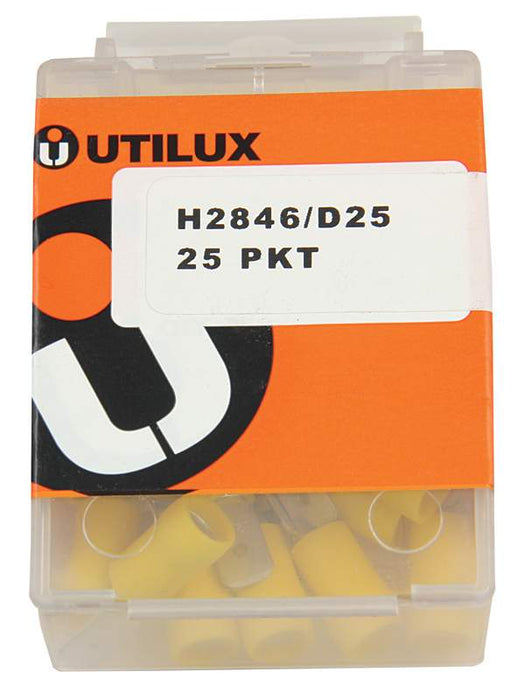 QC Male Tab Connect 6.3mm Yellow (Pkt25)