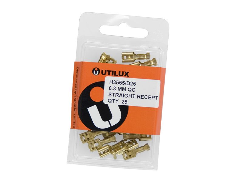QC Lanced Terminal 6.3mm Brass (Pkt25)