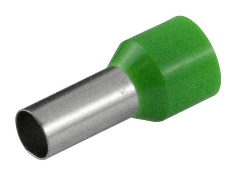 Bootlace Ferrule 16mm Green (Pkt50)