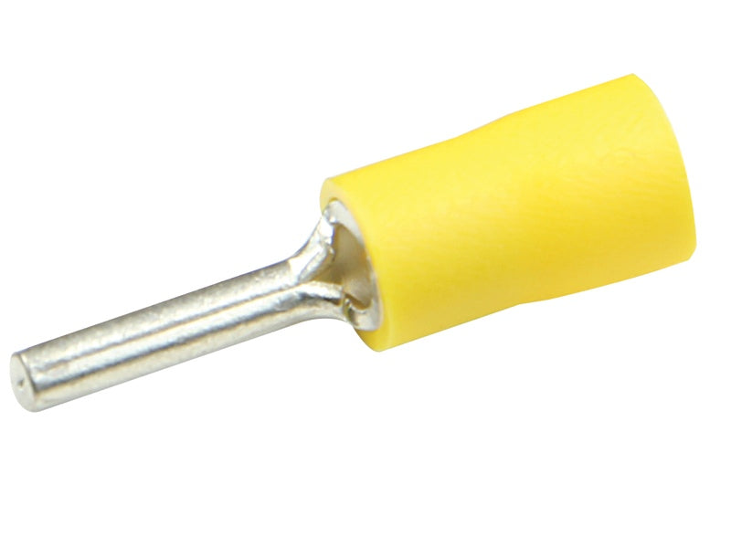 Pre-Insulated Pin Connector Yellow (Pkt25)