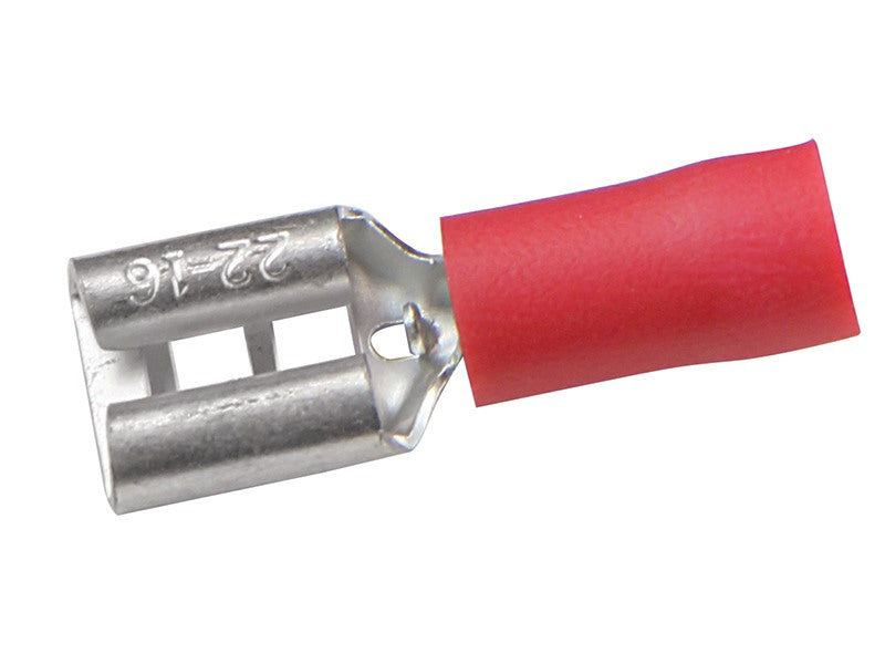 Supergrip QC Terminal 6.3mm Red (Pkt100)