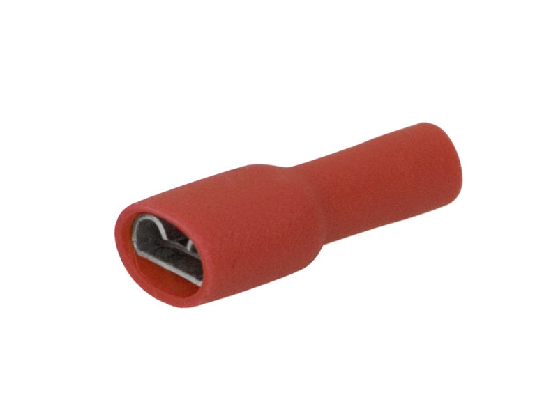 Supergrip Full Insulated QC Terminal 6.3mm Red (Pkt25)