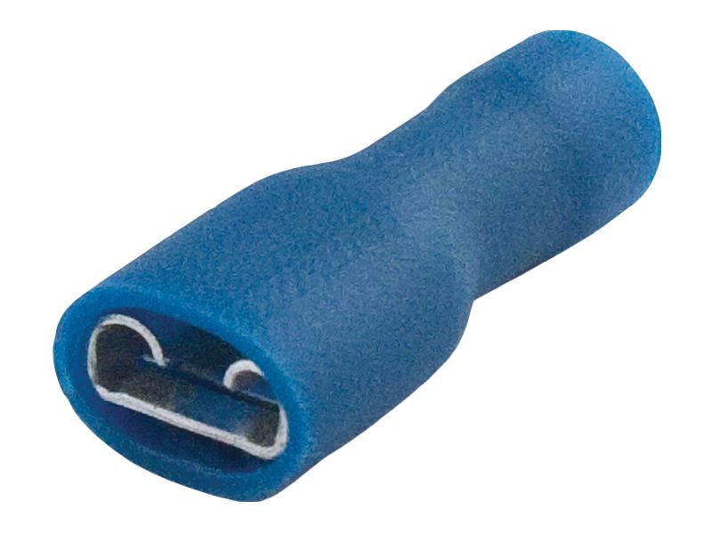 Supergrip Full Insulated QC Terminal 6.3mm Blue (Pkt25)