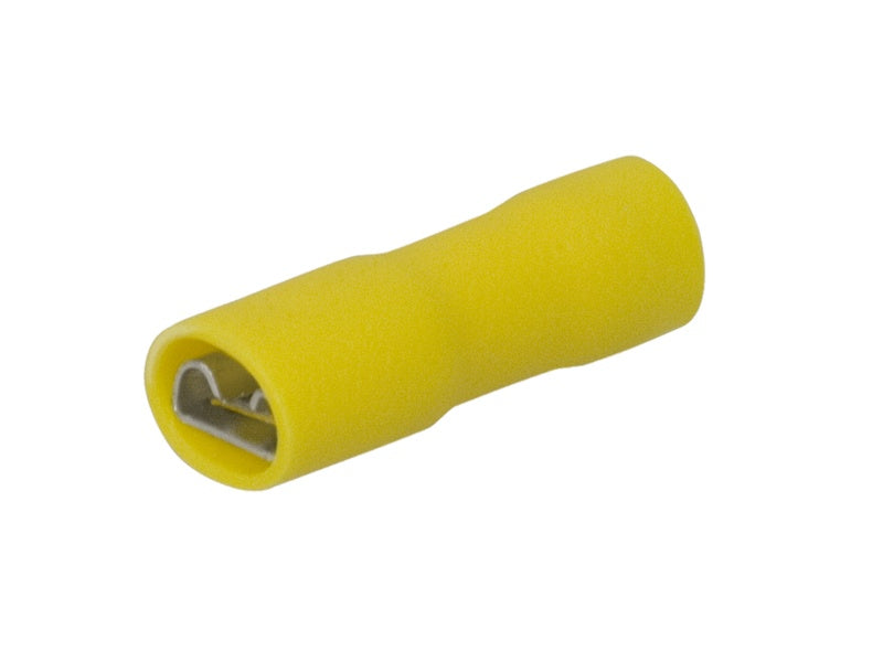 Supergrip Full Insulated QC Terminal 6.3mm Yellow (Pkt25)