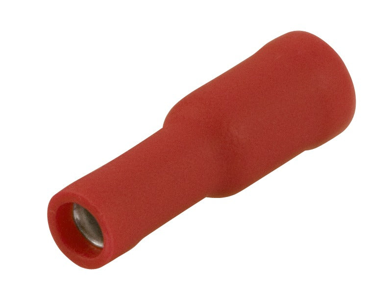 Pre-Insulated Bullet Female Connector Red (Pkt100)