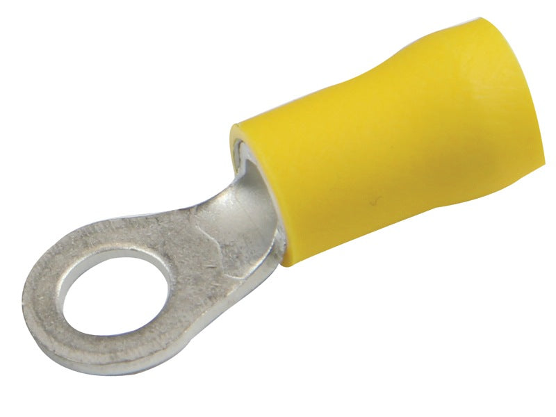 Supergrip Ring Terminal 2.5-6.0mm M6 Yellow (Pkt100)