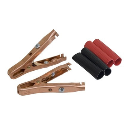 Battery Clip 25A Red Black Pkt2