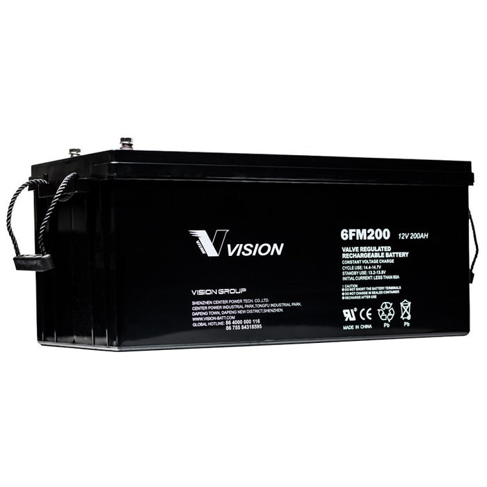 VRLA Battery 12V 200Ah Rnd Terminal
