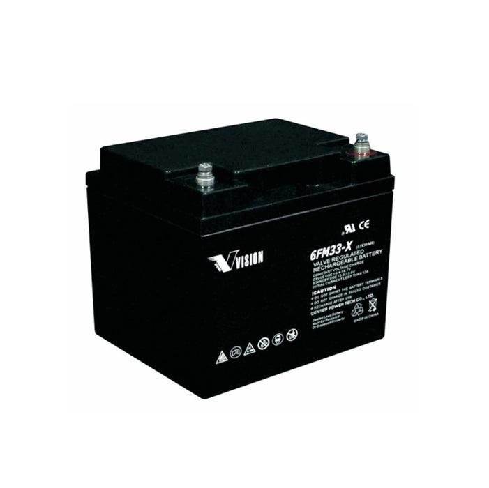 VRLA Battery 12V 33Ah Rnd Terminal