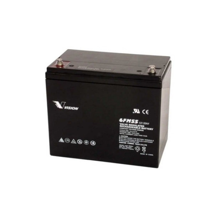 VRLA Battery 12V 55Ah Rnd Terminal