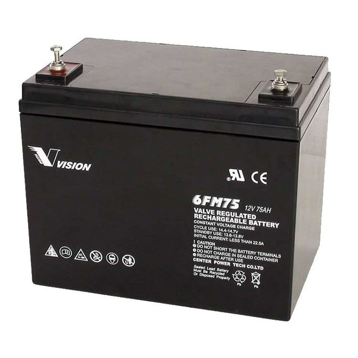 VRLA Battery 12V 75Ah Rnd Terminal