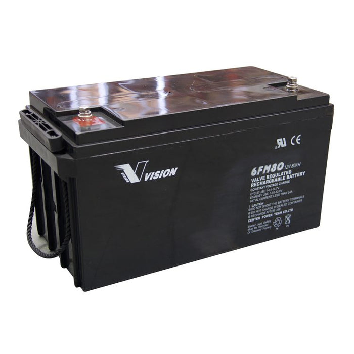 VRLA Battery 12V 80Ah Rnd Terminal