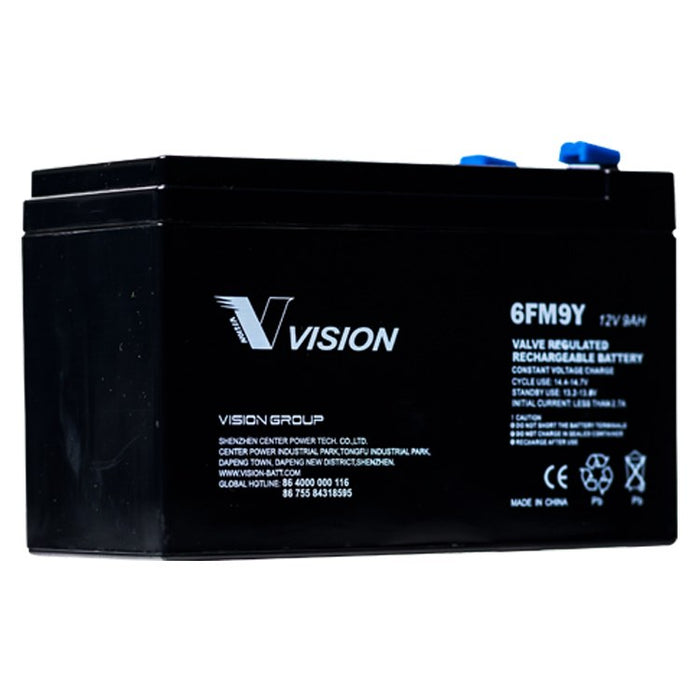 VRLA Battery 12V 9Ah Push Terminals F2