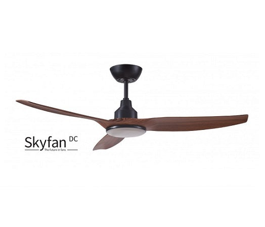 Skyfan DC Sweep Fan 1300mm 3 Blade 20W Dimming LED Teak