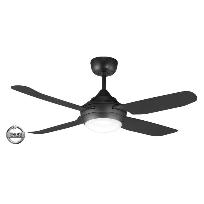 Spinika Sweep Fan 1300mm 4 Blade LED Black