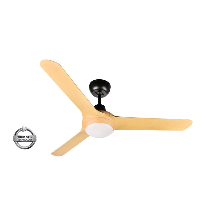 Spyda Sweep Fan 1250mm 3 Blade Dimmable LED Bamboo
