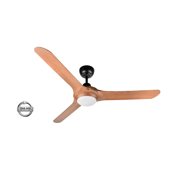 Spyda Sweep Fan 1400mm 3 Blade Dimmable LED Teak