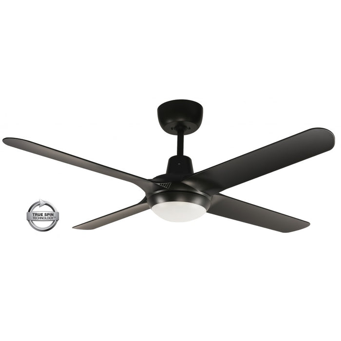 Spyda Sweep Fan 1400mm 4 Blade LED Black