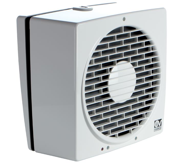12455 Fan Window Wall Exhaust 9in Reversible Auto Shutter