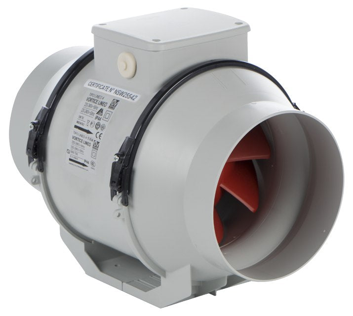 Lineo 17005 Inline Mixed Flow Fan Q 100mm