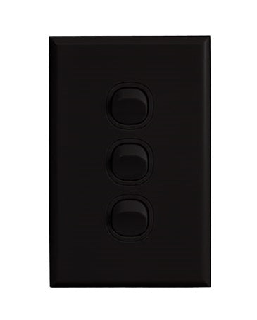 Home Logix Switch Triple Black