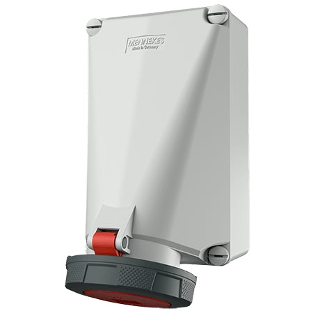 Ceeform Socket Outlet 125A Red 5Pin Surface Mnt IP67