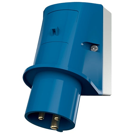Ceeform Appliance Inlet 16A Blue 3Pin Surface Mount IP44