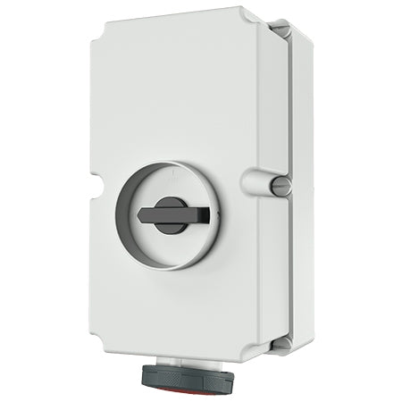 Ceeform Switched Socket 125A Red 5Pin Interlocked IP67