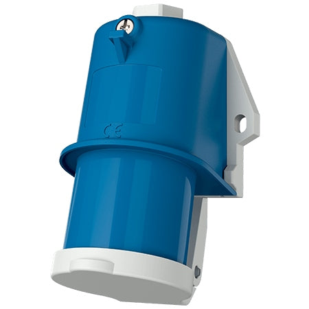 Ceeform Caravan Inlet 16A Blue 3Pin Surface Mount IP44