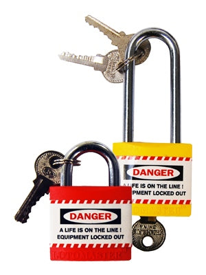 Lotomaster Padlock Premium Safety L/Shackle Ultimate Yellow